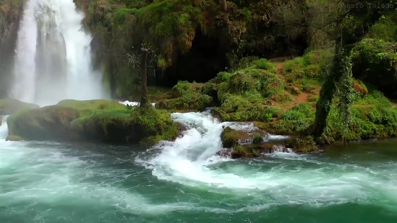 Waterfall ambience and background