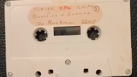 Peter S. Ruckman - Q & A 7-10-88 - Courtesy M. Cox