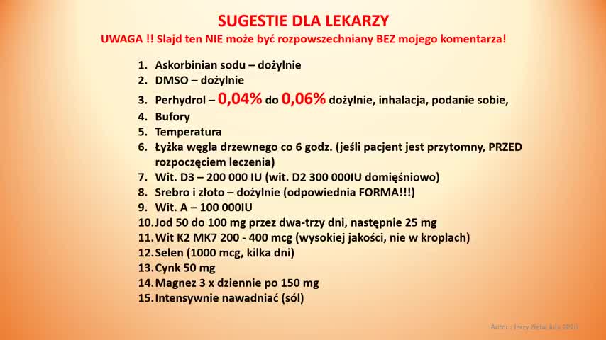 Korona wirus - leczenie osoby umierającej (nr 2)