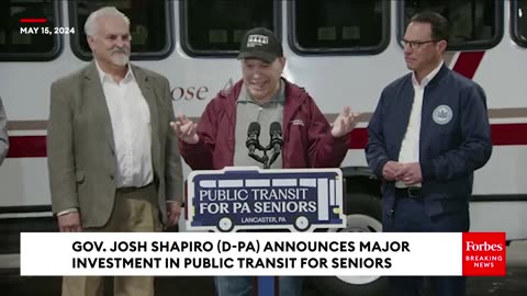 Pennsylvania Gov. Josh Shapiro Champions Public Transit Investment Proposal To Help Senior Citizens