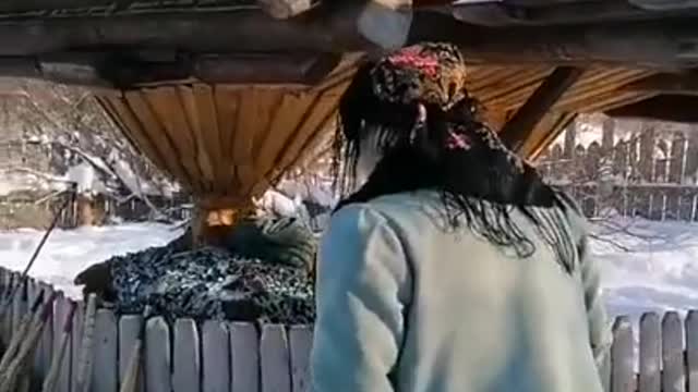 This is how a real hut on chicken legs looks like