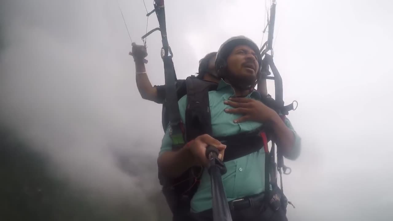 "Scared Man Conquers His Fears: Paragliding Adventure"