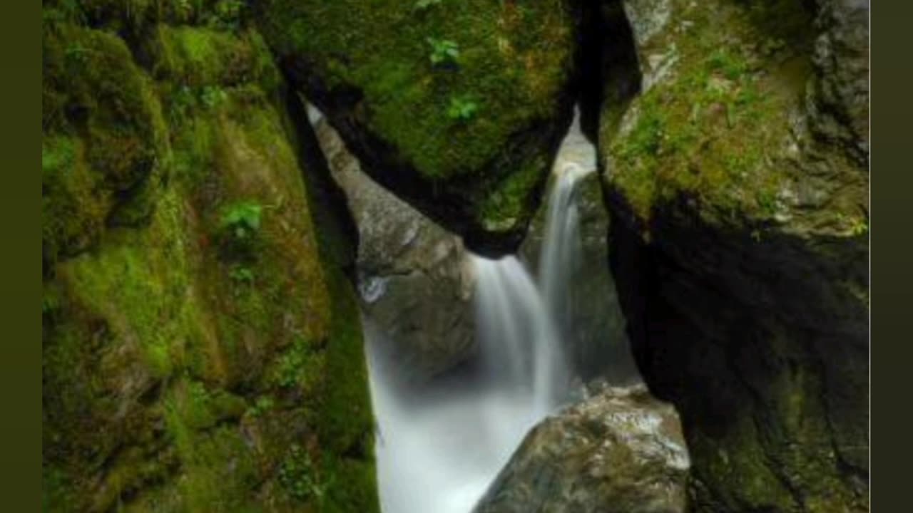 Beautiful Waterfall image capture with beautiful scenes🌿🌿🍃🍃🍃🍃