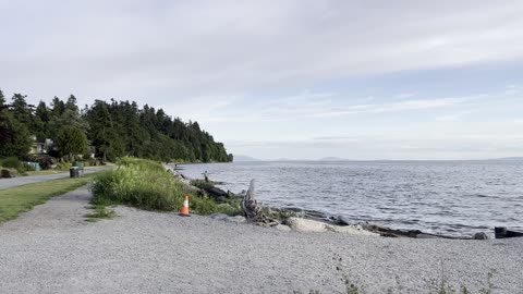 Train Spotting at Crescent Beach, White Rock Canada