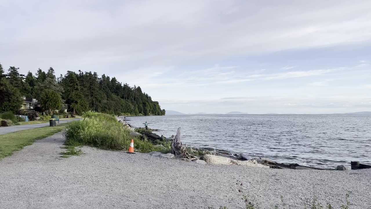 Train Spotting at Crescent Beach, White Rock Canada