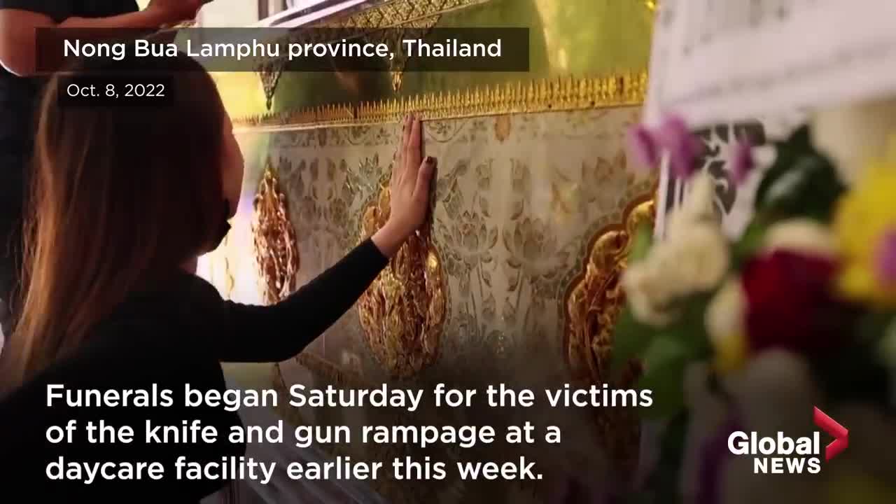 Thailand massacre: Funerals begin for victims of daycare attack