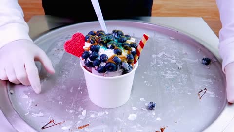Blueberry Ice-cream Roll