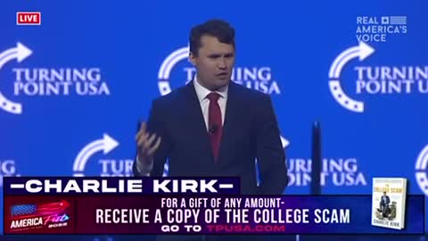 Charlie Kirk: “We want a country where our kids love America again.”