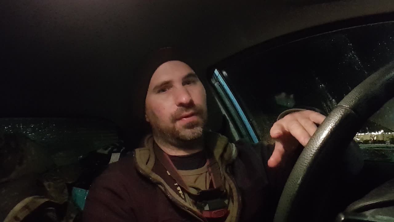 Car vlog at night in the rain. Newton Abbot. Devon.25th March 2023