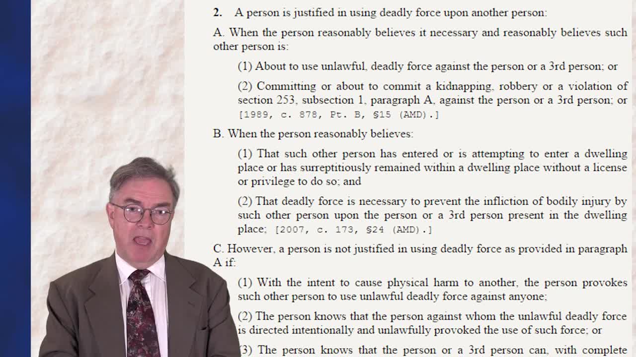 SAFER Basic Handgun Safety_ Lesson 6_ Justification & Use of Force