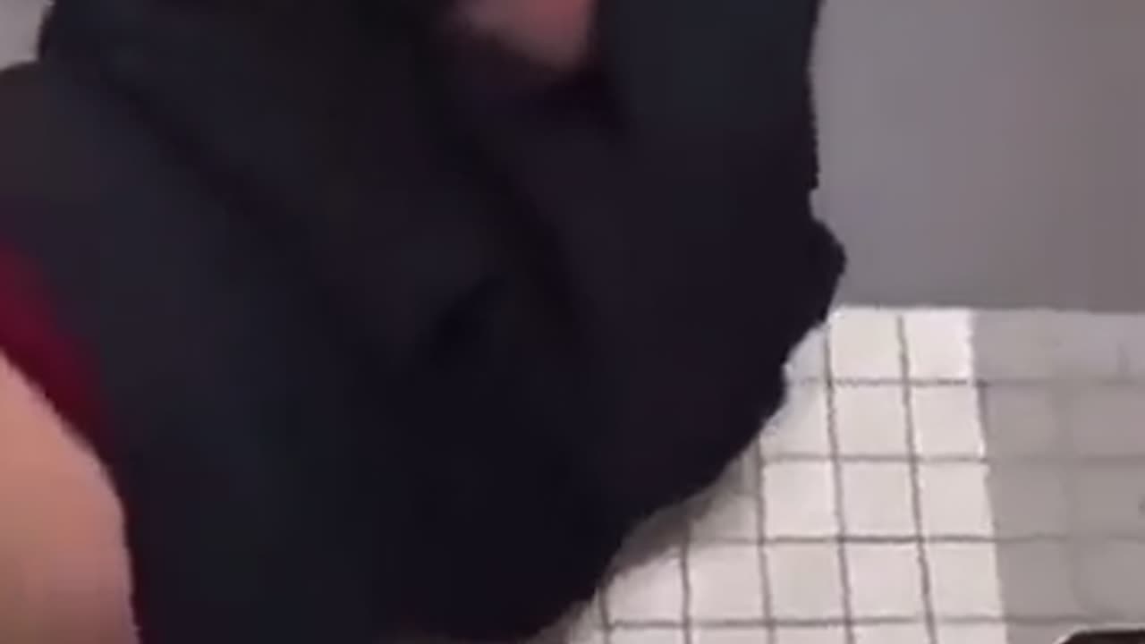 School bully dealt with twice by another student the school bathroom