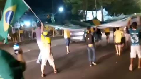 A patriot night in Belém (Brazil)