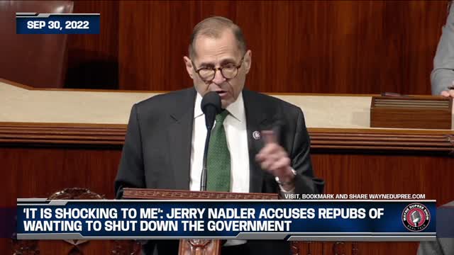 Nadler Accuses Republicans Of Wanting To Shut Down The Government