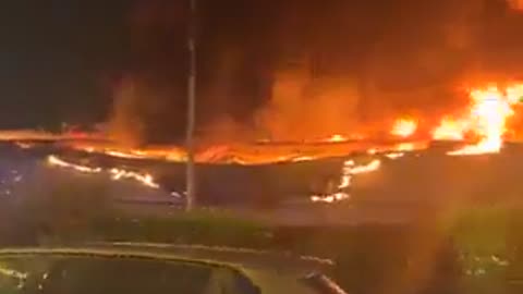 The French have burned down an entire shopping center in their ongoing coup.