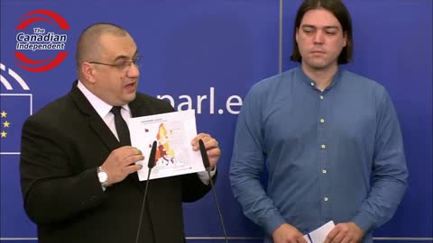 Romanian MEP Cristian Terhes shows higher excess mortality in high vax rate areas in the EU