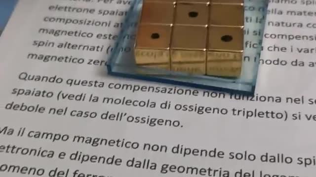 il grafene lievita sui magneti