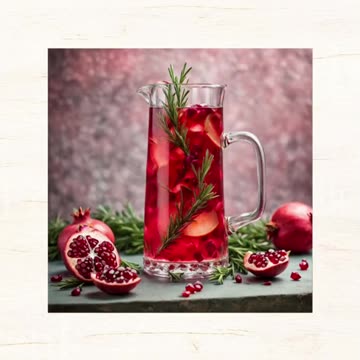 Free Pomegranate Rosemary Refresher Infusion Recipe🍑🌿🌺✨