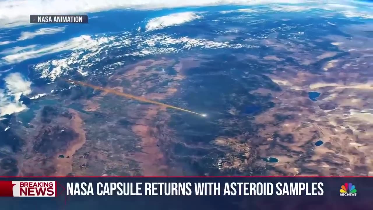 In historic,mission NASA capsule returning getting a astronaud sample