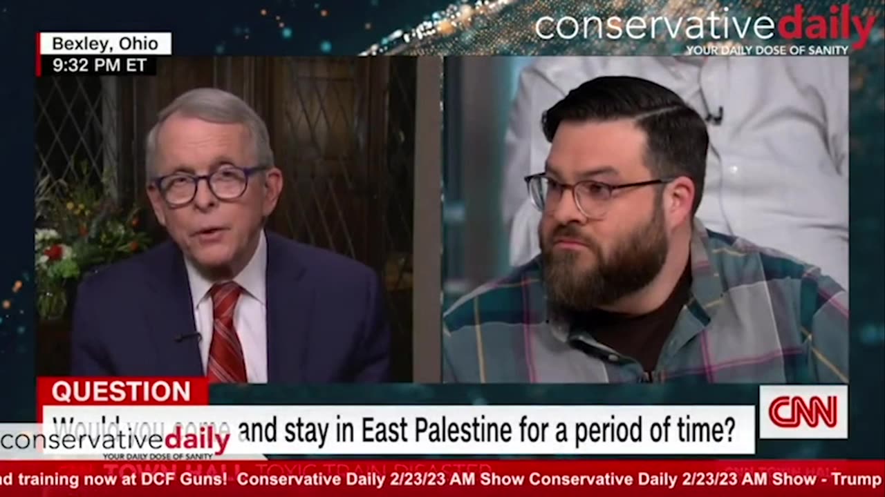 Conservative Daily: Resident's Genuine Reaction to President Trump's East Palestine, Ohio Visit