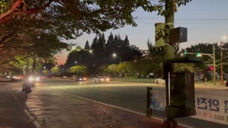 running car