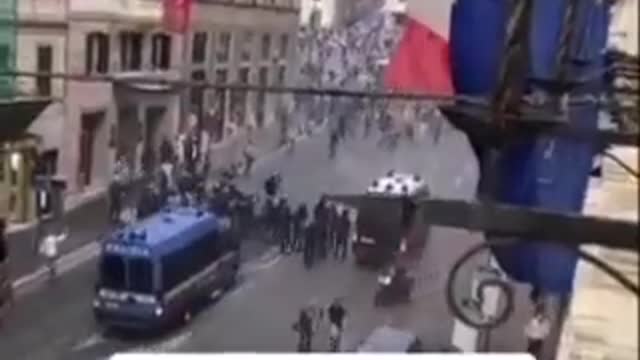 Rome Italy Silencing Peaceful Protestors