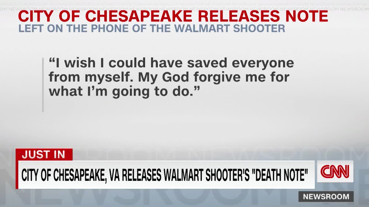 Authorities disclose note found on Walmart shooter’s phone