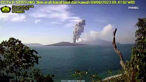 Indonesia volcano erupts, spewing ash into the sky