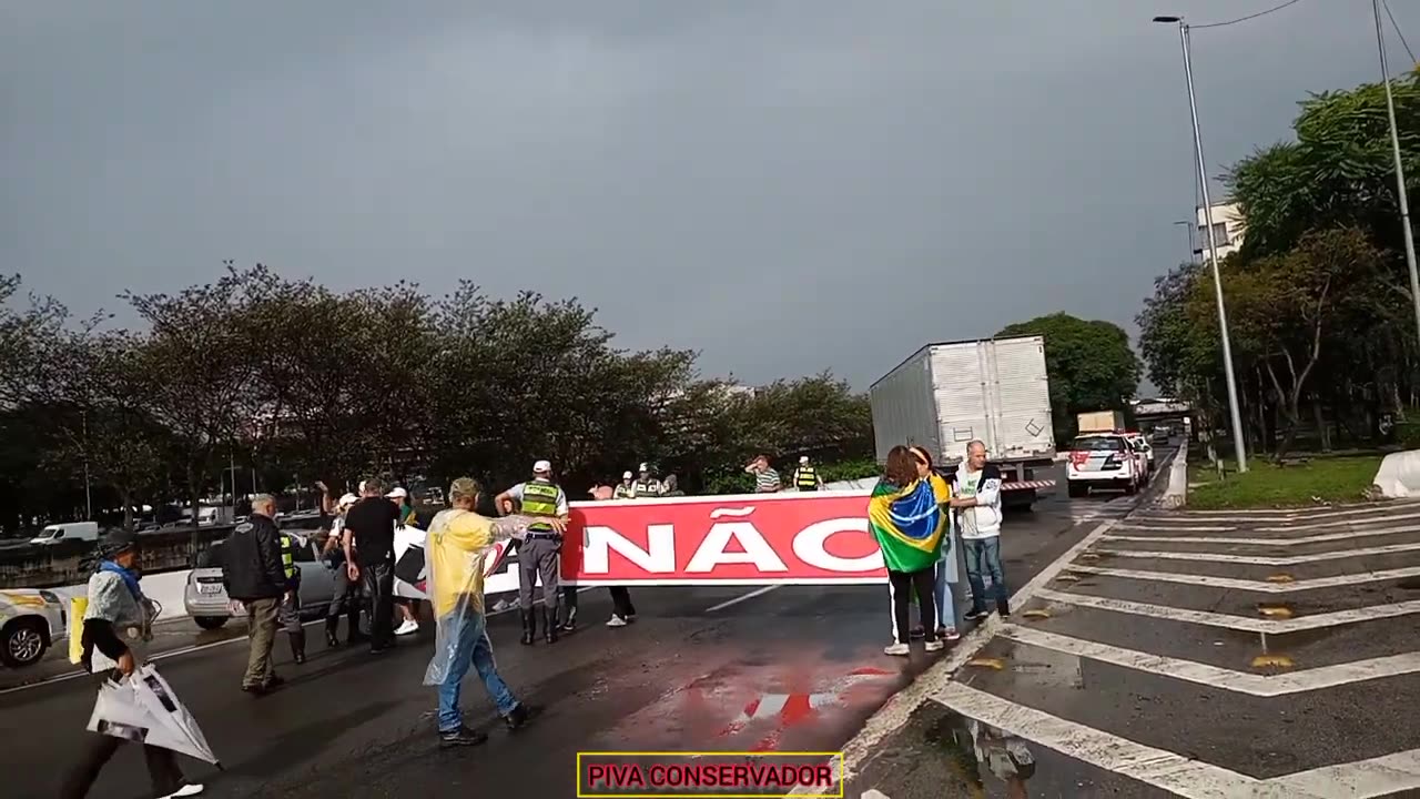 PARALIZAÇÃO MARGINAL TIETÊ SP E SOS FORÇAS ARMADAS