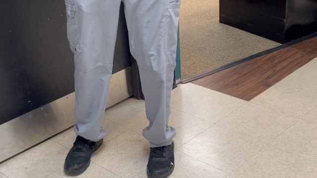 Coworker Entering Janitors Closet Gets Spooked