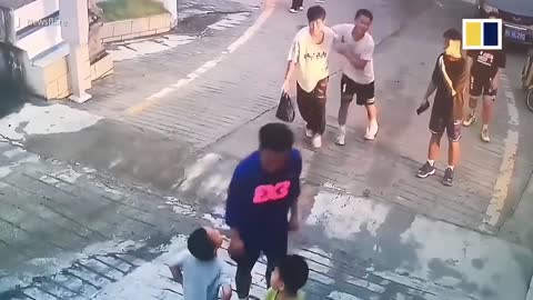 Selfless teenager in China saves boy speeding down slope