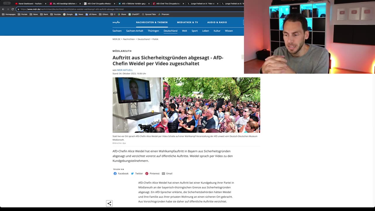 EILMELDUNG Anschlag auf Chrupalla! KRANKENHAUS