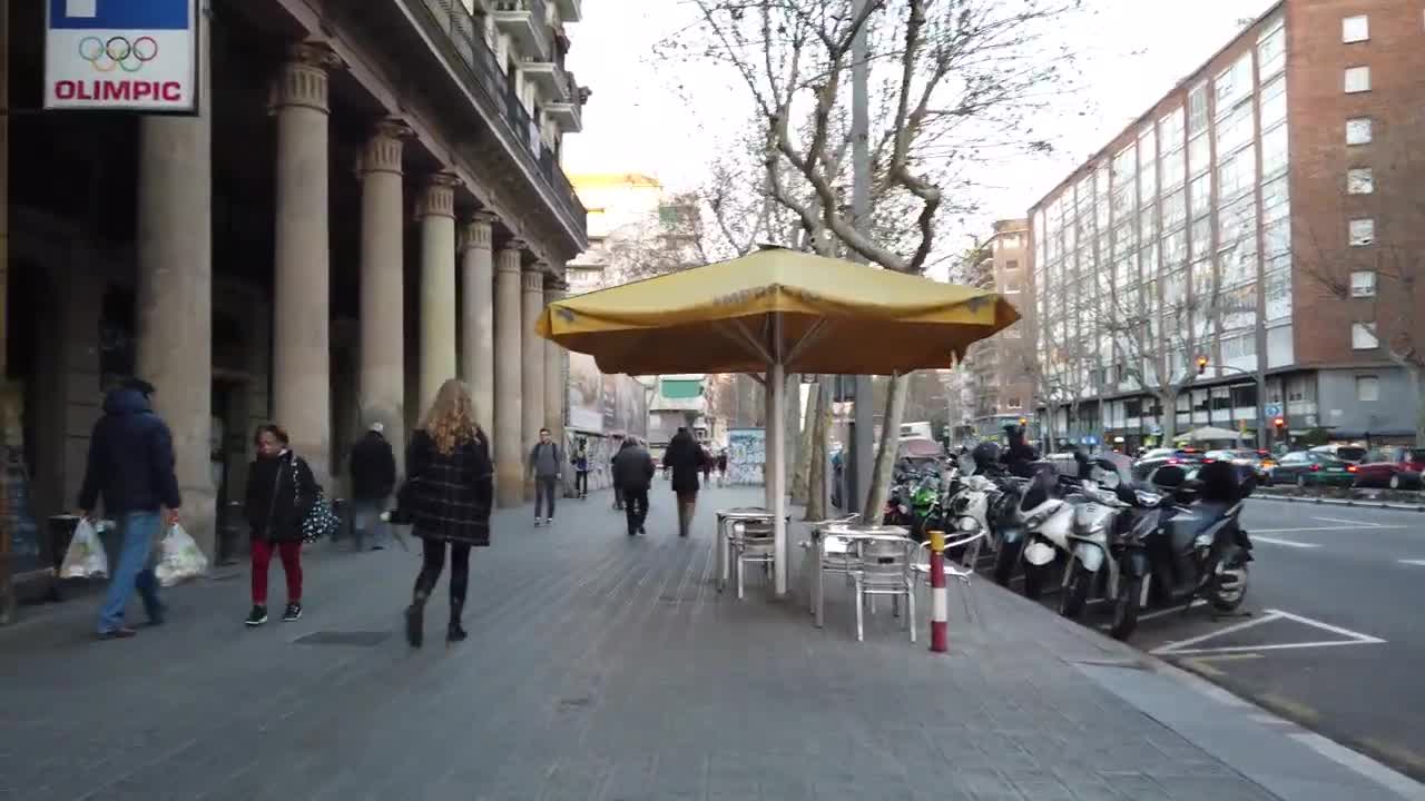 Walking in Barcelona