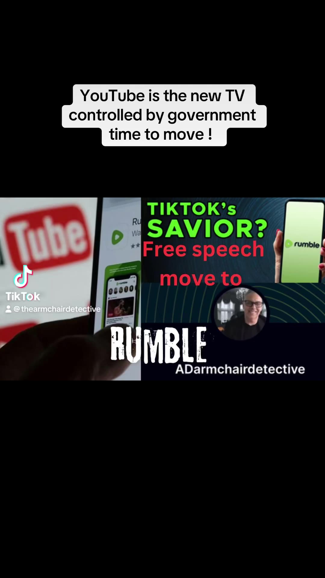 Why I’m on rumble it’s moved tic too & YouTube aside