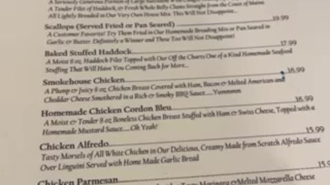 Seafood of course