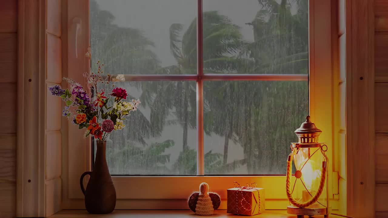 Rain sounds from window to sleep, study, meditate, relaxation, etc...