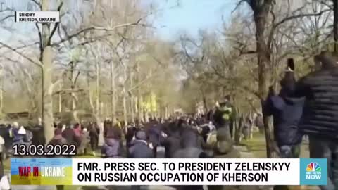 Residents Of Kherson, Ukraine, Rally Against Russian Occupation