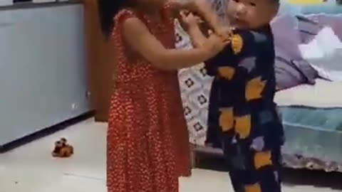 😂Funny Kids Angry Fight Reaction😂 #kids #comedy #shorts #cute
