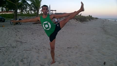 RENATO Beach Flexibility in Ponta de Lucena-Lucena-Paraíba-BRASIL-video 1