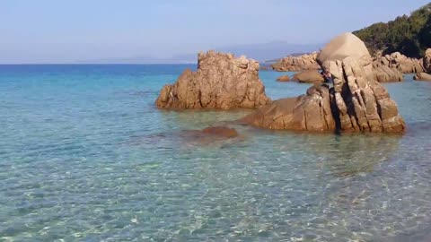 silver beach in southern corsica