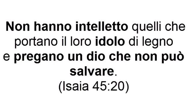 Quali sono alcuni esempi di idolatria??ISAIA 45:20 Non hanno intelletto quelli che portano il loro idolo di legno(o altro materiale) e pregano un dio che non li può salvare.tipo gli ebrei,i neopagani,i massoni,gli induisti e altri ciarlatani vari