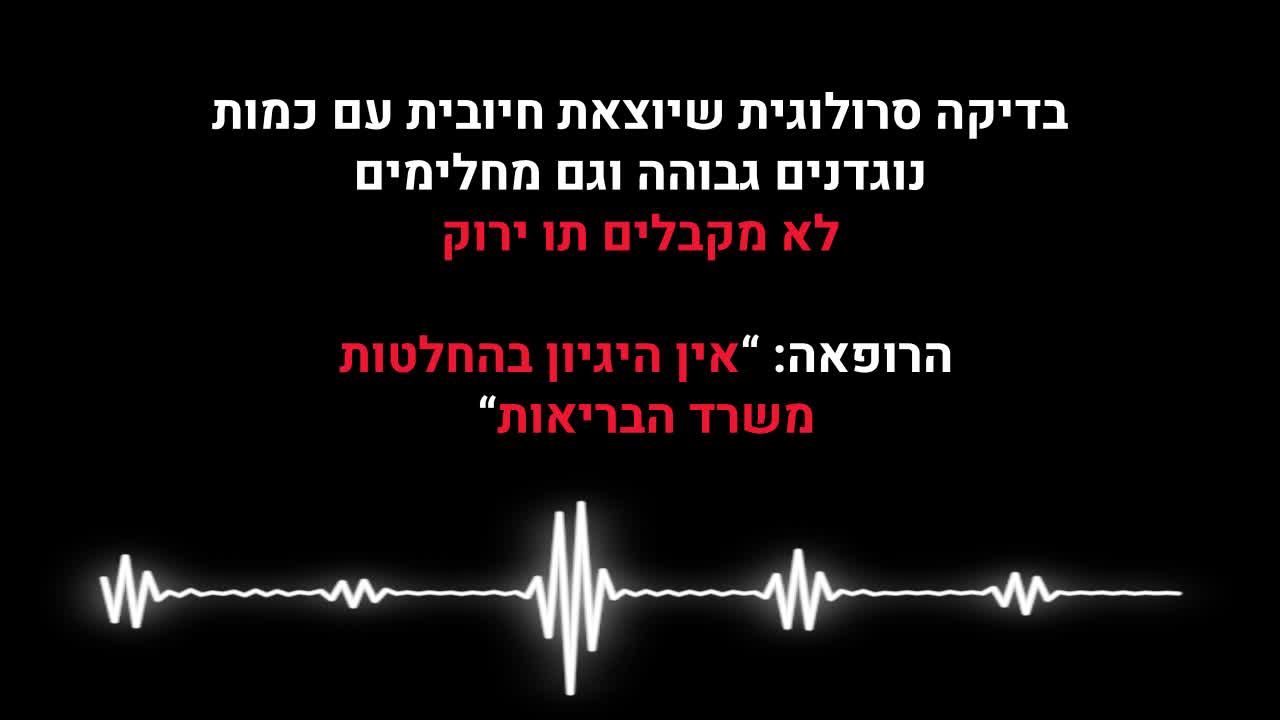 אין היגיון בהחלטות משרד הבריאות