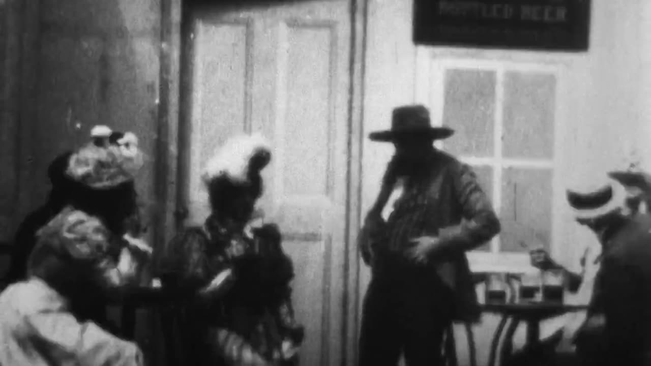 Tenderloin At Night (1899 Original Black & White Film)