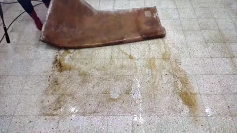 Dirty pink carpet cleaning satisfying rug cleaning ASMR