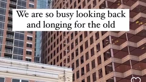 Don't look back...