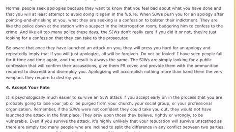 SJW Attack Survival Guide