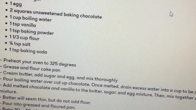 Cake Recipe Hidden in Terms of Use