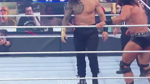 Roman Reigns faced Drew McIntyre