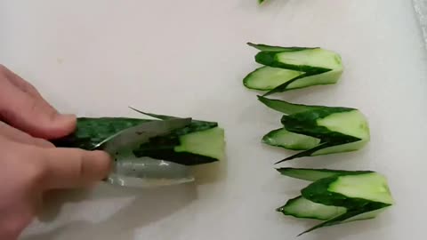 Cucumber carving