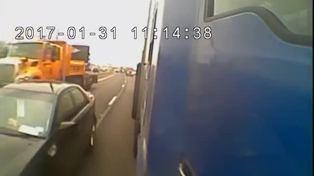Trucker Side-Swiped by Careless Driver