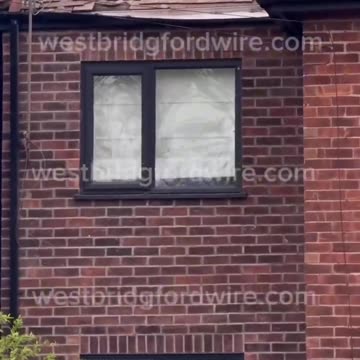 The house flew away.